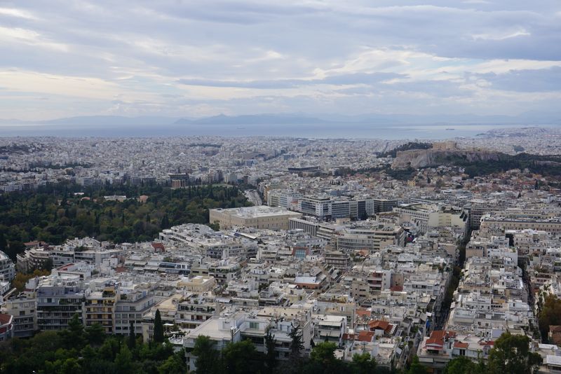 The view from the Licabetus hill