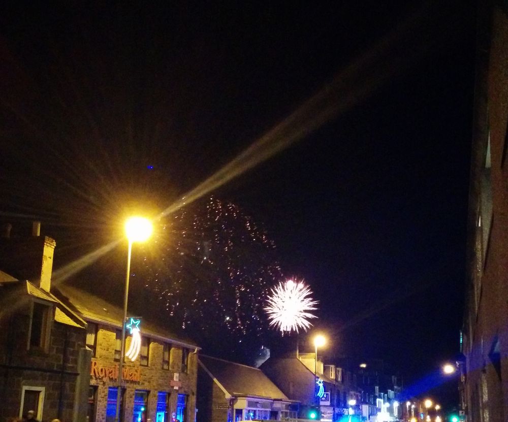 Hogmanay fireworks